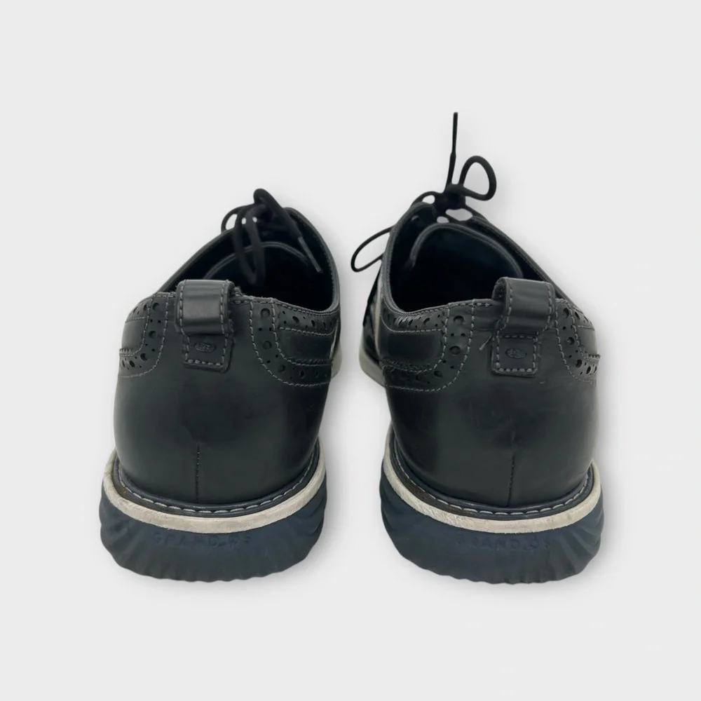 Cole Haan Black Oxford Dress Shoes with White Sole Mens Size 13 Fair Condition‎